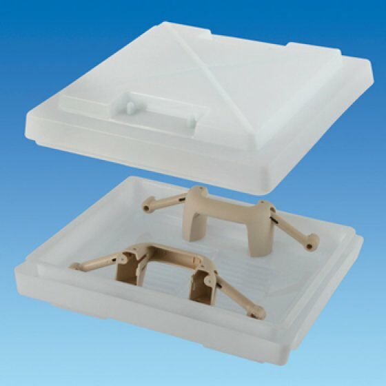 MPK 400 x 400 Rooflight with handles- dome only