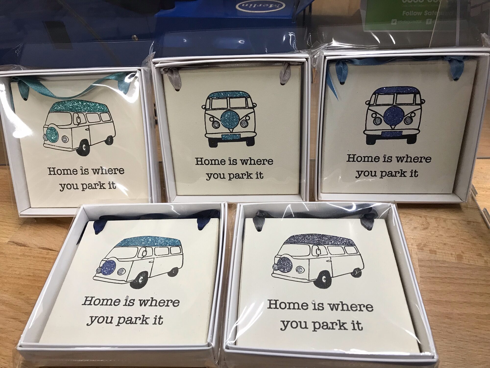 Home is where you park it small  plaque 