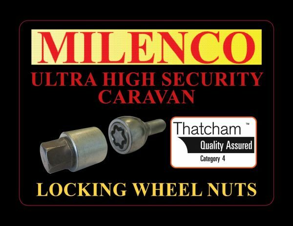 Milenco Bailey Caravan Locking Wheel Nuts