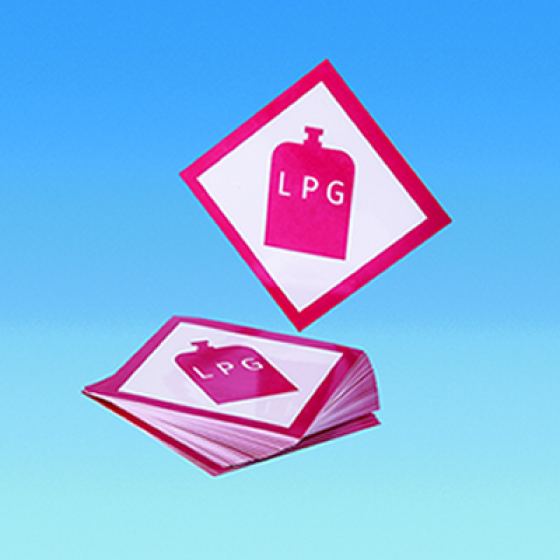 Self Adhesive LPG Sticker